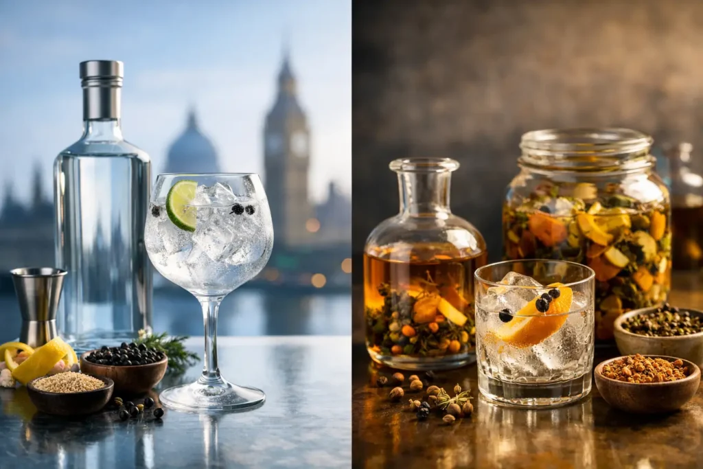 Differenza tra London Dry e Cold Compound